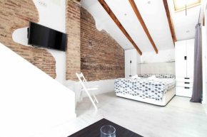 Estudio para parejas con terraza en la playa